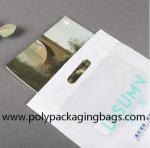 80 Micron Embossing CPE Plastic Die Cut Handle Bags