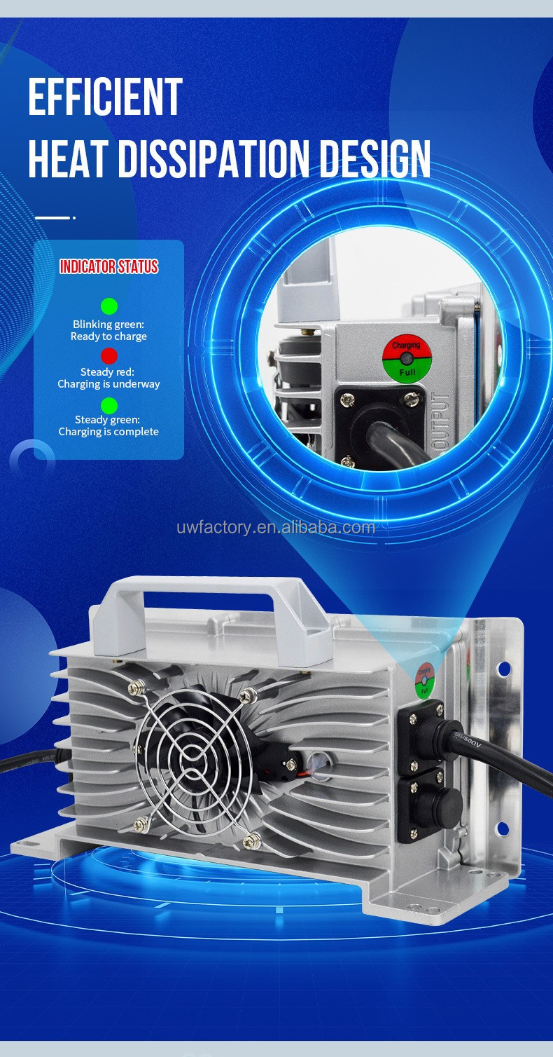 Multi-Protection 58.8V 5A Battery Charger for 48V Bike Lithium 14s Li-ion 10ah 15ah 20ah Battery