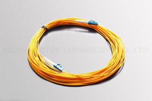Quality LC - LC Fiber Optic Patch Cord UPC Blue Ferrule Simplex Customized Length wholesale