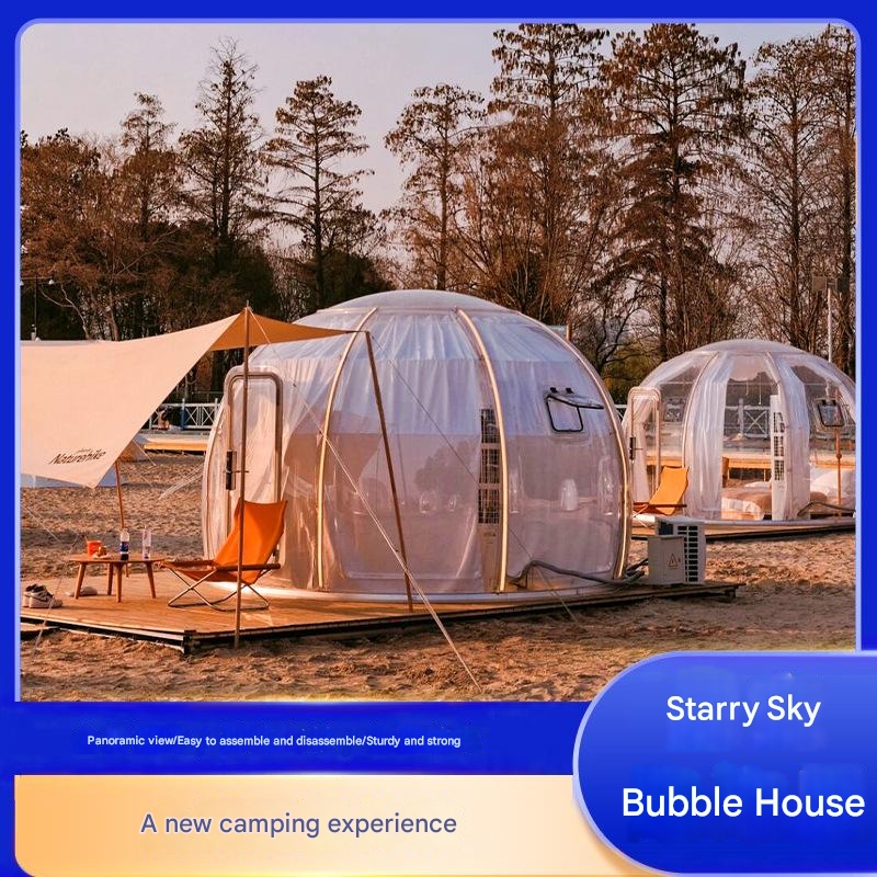 Leisure Facilities Internet Celebrity Bubble Room Glass House Outdoor Restaurant Transparent Dome Room Star Room