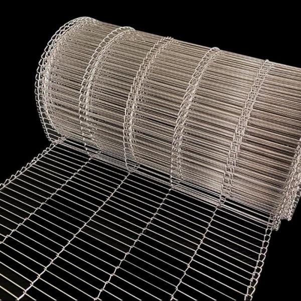Cheap Food Industry 304 Stainless Steel Conveyor Belt Customizable Dimension for sale