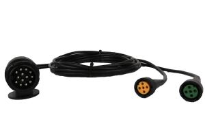 Quality Curly Flex 9 Pin To 2*5 Pin Trailer 12v Coiled Power Cable wholesale