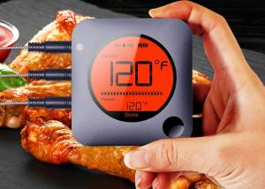 Quality Digital Six Probes Wireless Instant BBQ Thermometer wholesale