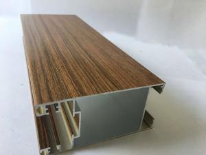 Quality Square Wood Finish Aluminium Profiles Extrusions For Led Strip Lighting Corrosion Resistance wholesale