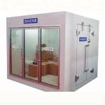 Supermarket giass door cold storage room frozen food upright display refrigerato
