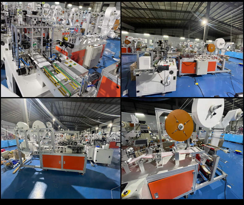 170pcs/Min Nonwoven Positioning Mask Machine 11 Servo 3 Step