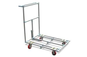 Quality Aluminium Profile Industrial Tote Cart Multilayer Hand Push Trolley wholesale