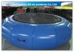 Exciting Inflatable Water Game / Rave Sports Water Trampoline Blue Color