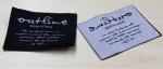 Eco-friendly Clothing Woven Labels Customized Design hot cut sewing on label
