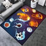 Bowling And Rugby Pattern Carpets For Living Room Floor, Sofa And Bedroom