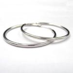 Fashion Design Sterling Silver 925 Hoop Earring