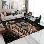 North European Feather Crystal Velvet Floor Carpets For Sofa Bedroom And Living