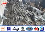 14m 1600 Dan Conical Hot Dip Galvanized Pole With 2.5m Length Cross Arm