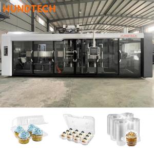 Quality Automatic Plastic Cup Thermo Forming Machine Video Inspection wholesale
