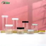 50/80/100/120/150/180/200/250/300/400/500ml Round PET Plastic Jar With Lids Wide