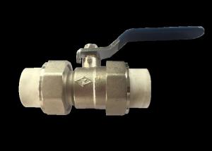Quality 1&quot; Male Thread PPR Double Union Ball Valve , Hot Melt Brass Ball Valve wholesale