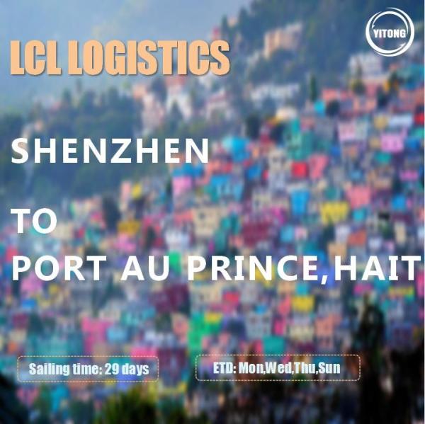 Cheap EXW FOB LCL International Shipping Service From Shenzhen To Port Au Prince Haiti for sale
