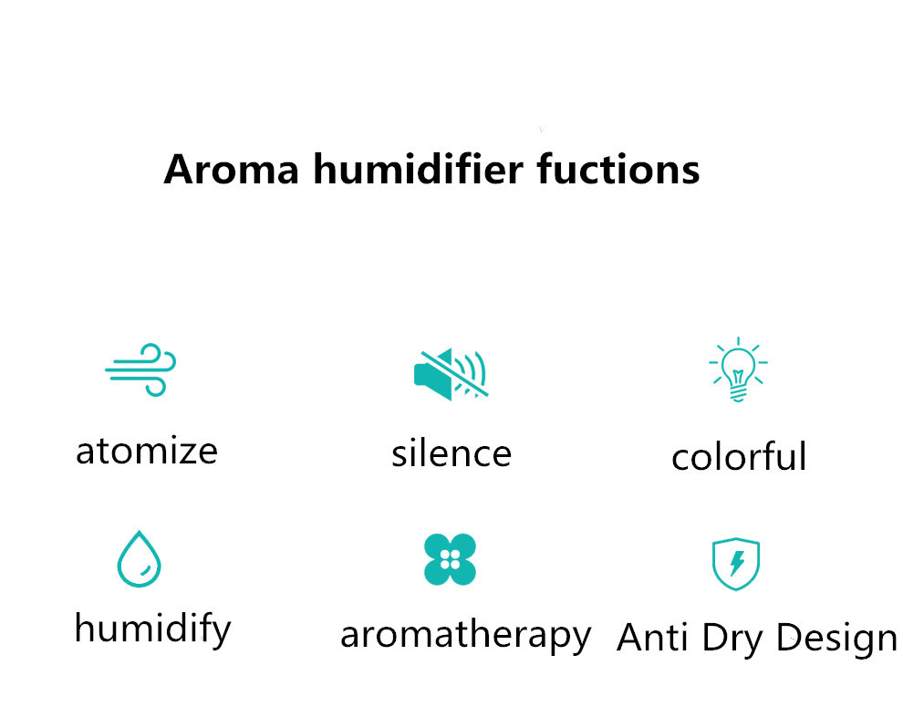 Ultrasonic Portable Aroma Diffuser Humidifier Wood Aroma Diffuser Humidifier For Children Gifts