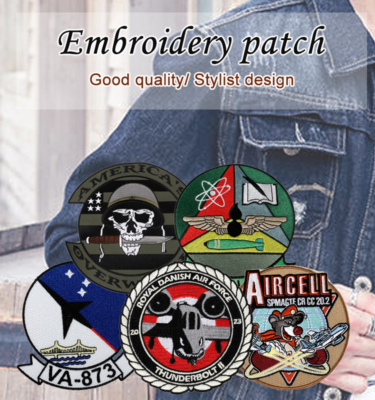 Iron On Custom Embroidery Patch , Clothing Chenille Embroidered Letter Patches