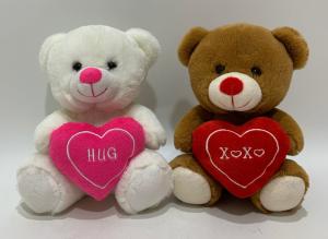 Quality 20 Cm 2 ASSTD Stuffed Bears W/ Heart Toys Adorable Gifts For Valentine'S Day wholesale