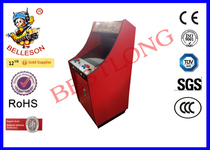 Challenger Bright Red Upright Arcade Machine For Entertainment Sites