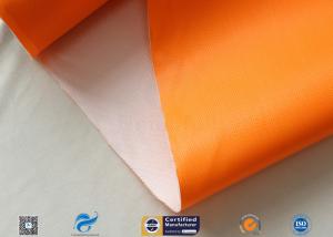 Quality 0.45mm Chemical Corrosion Resistant Orange Silicone Coated Fiberglass Cloth Fabric wholesale