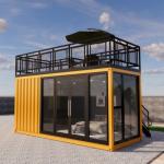 Assembled Flat Pack Container House for Sea Shipment and Dormitory 5800*2480