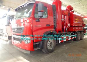 Quality Sinotruck 8000L Combination Sewer Cleaning Truck With Vacuum Suction System wholesale