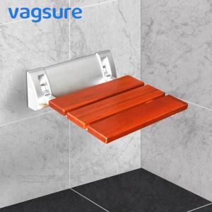 Quality Anti Slip Wall Mounted Shower Seat Non Barrier With Reinforced Aluminum Alloy Bracket wholesale