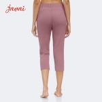 High Waist Lulu Yoga Jogger Pants 250gsm Yoga Capri Leggings With Pocket