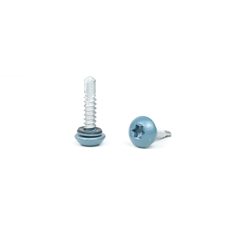 Zinc Alloy Coated 12 x1'' Self Drilling Tapping Screw Torx Pan Head for Metal Tile Roofing