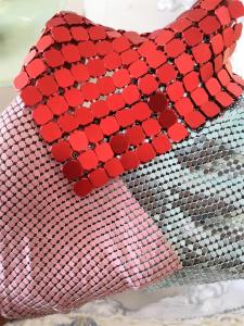 Quality Waterproof Metal Mesh Fabric 3mm Sequin Architectural Partition wholesale