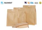 Gravure Printing Flat Bottom Biodegradable Kraft Paper k Bag