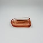 PROFILE 7pcs Glass Bathroom Accessories Countertop Set Round With Circle Line