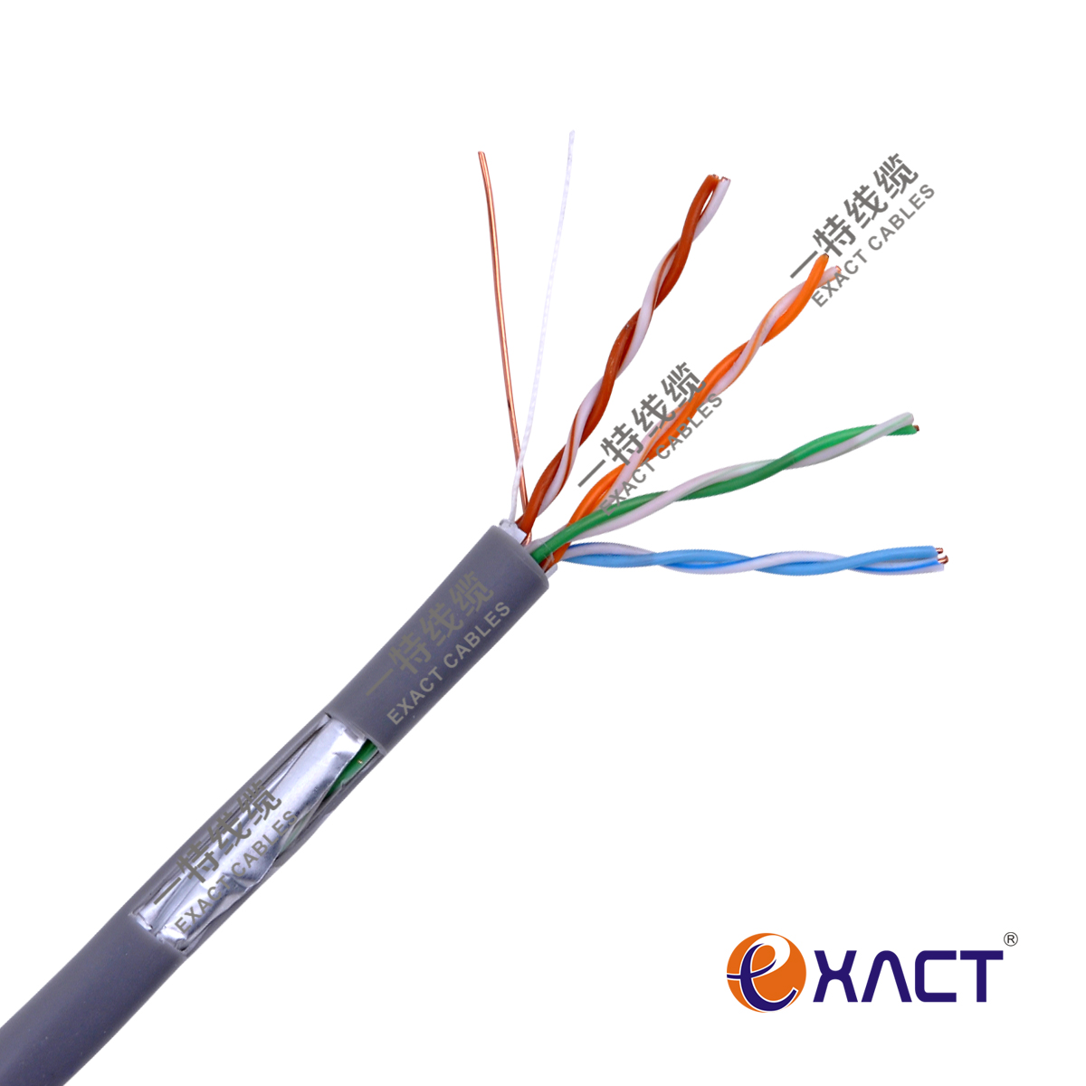 UTP STP FTP SFTP SSTP Cat5e 4 Pair 24AWG Communication Lan Cable ExactCables Best