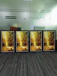 32 /43/55 Inch Wall Mounted Digital Signage Wooden Frame
