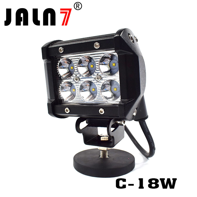 LED Light Bar JALN7 18W CREE Spot Flood Combo LED Driving Lamp Super Bright Off Road Lights LED Work Light Boat Jeep