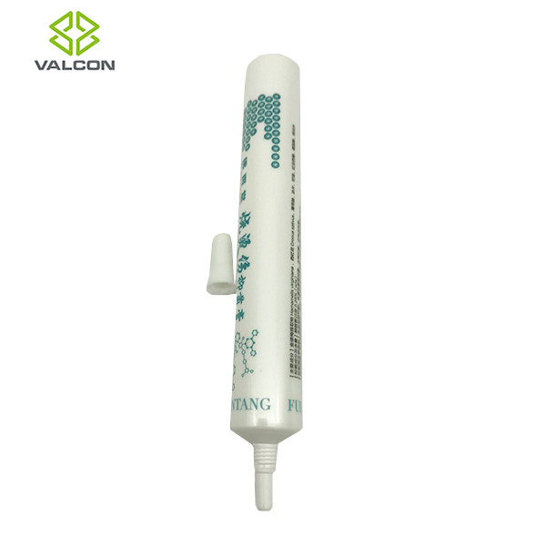 15 ML White Tube Packaging Needle Head Cap Diameter 19 MM Glossy Coating