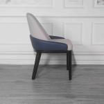 Gray Blue Multi Colored Padded Dining Room Chairs With Sturdy Legs