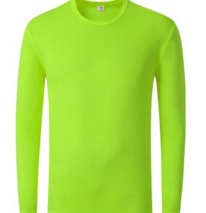 Quality Plain Polyester T Shirts Clothing Round Neck Full Sleeve T Shirt 200g wholesale
