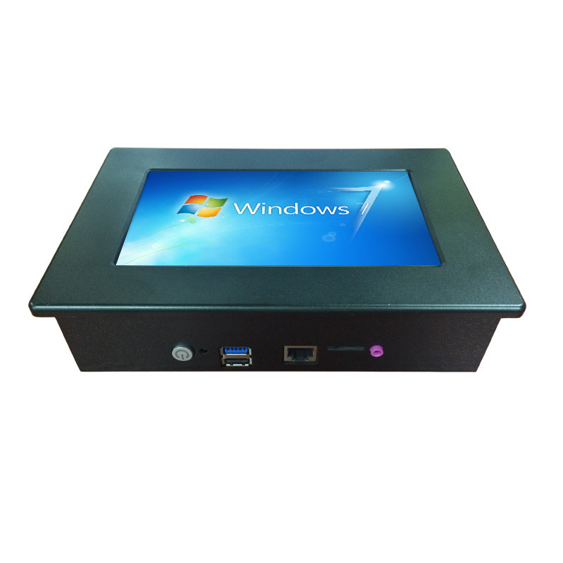 7'' Embedded Industrial LCD Monitor Rugged HD All In One Fanless Touchscreen PCs PCAP