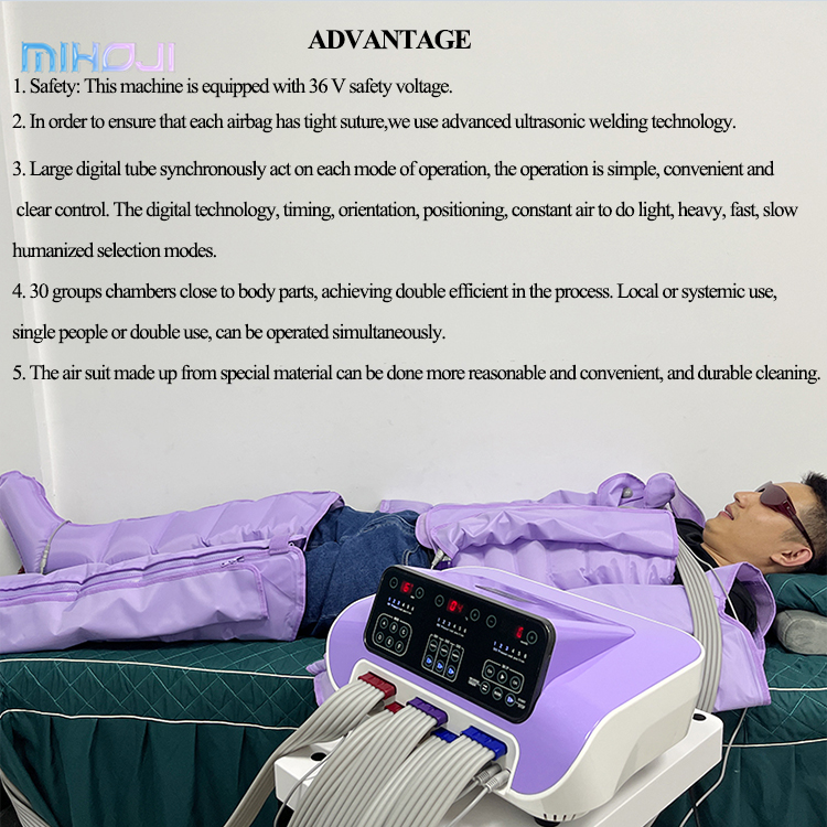 Air Pressure Infrared Pressotherapy Machine Weight Loss with Body Slimming Suit