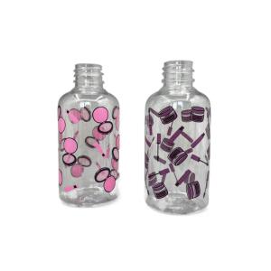 Quality Transparent Boston PET Pump Bottle Round Shoulder 70ml Moisturizer With Printing wholesale