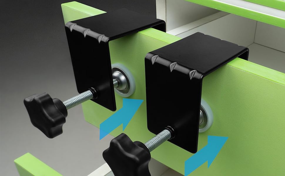 White/Black Cabinet Installation Tool Drawer Face Clamp for Flexible Drill Hole Guide