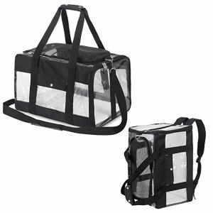 Quality Safety Locked Zipper Airplane Dog Carrier Under Seat Pet Carrier Tote Black Color wholesale