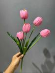 Best sell Wedding Decorative PU Real Touch Tulip Rose Flowers Tulips Artificial