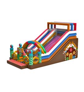 Quality Children Fun Park Inflatable Birthday Candles Slide For Rentals wholesale