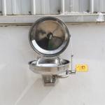 Wall-mounted type stainless steel cover eye washer, eye wash station, auto open