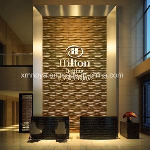 Quality Fireproof Sound Absorption 3D Wall Panel in 500mm*500mm Size for Hotel Lobby Decor wholesale