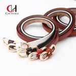 OEM Ladies Leather Belt PU Thin Waist Strap Simple Matching Dress Sub Sweater